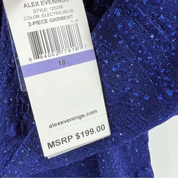 Alex Evenings Sparkle 2 Piece Dress - Picture 7 of 8